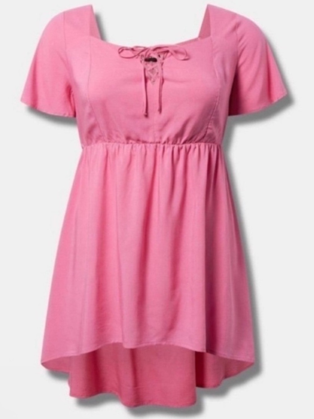 Torrid Babydoll Challis Lace
Up Hi Low Top